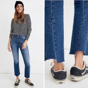 NWT Madewell Cali Demi Boot Cropped Jeans